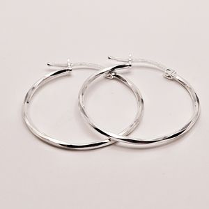 IBB sterling silver hoop earrings